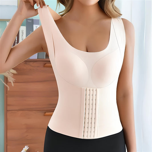 Basic Bae Scoop Neck Shapewear Tank with Removable Paddings - Trendsi