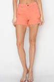 RISEN Full Size High Waist Ripped Denim Shorts - Trendsi