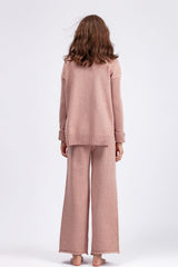 Basic Bae High- Low Turtleneck Long Sleeve Top and Pants Sweater Set - Trendsi