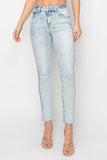 Risen Full Size High Rise Distressed Skinny Jeans - Trendsi