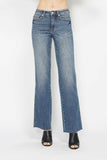 Judy Blue Full Size Tummy Control Straight Jeans - Trendsi