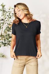 Basic Bae Bamboo Full Size  Round Neck Short Sleeve T-Shirt Trendsi