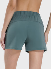 Elastic Waist Active Shorts Trendsi