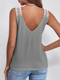 Full Size Lace Detail V-Neck Tank Trendsi