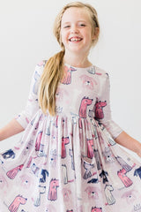 Puppy Party Pocket Twirl Dress - Mila & Rose ®