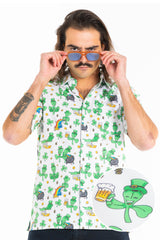 The 3 Leafs To The Wind | St Patricks Day Clovers Hawaiian Shirt