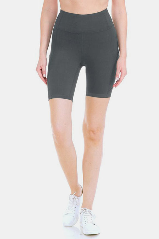 Leggings Depot Full Size High Waist Active Shorts Trendsi