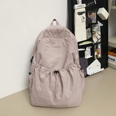 Drawstring Nylon Backpack Bag - Trendsi