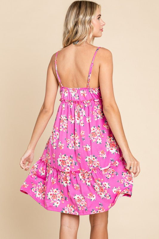 Culture Code Full Size Floral Ruffled Cami Dress Trendsi