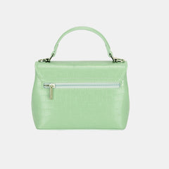 David Jones Texture PU Leather Handbag - Trendsi