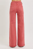 RISEN Full Size High Rise Tummy Control Wide Leg Jeans - Trendsi