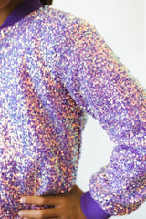 Purple Sequin Jacket - Mila & Rose ®