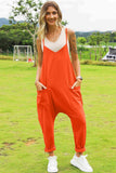 Double Take Full Size Sleeveless V-Neck Pocketed Jumpsuit - Flyclothing LLC