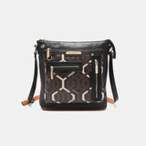 Nicole Lee USA Geometric Pattern Crossbody Bag Trendsi