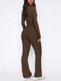 V-Neck Long Sleeve Top and Pants Set