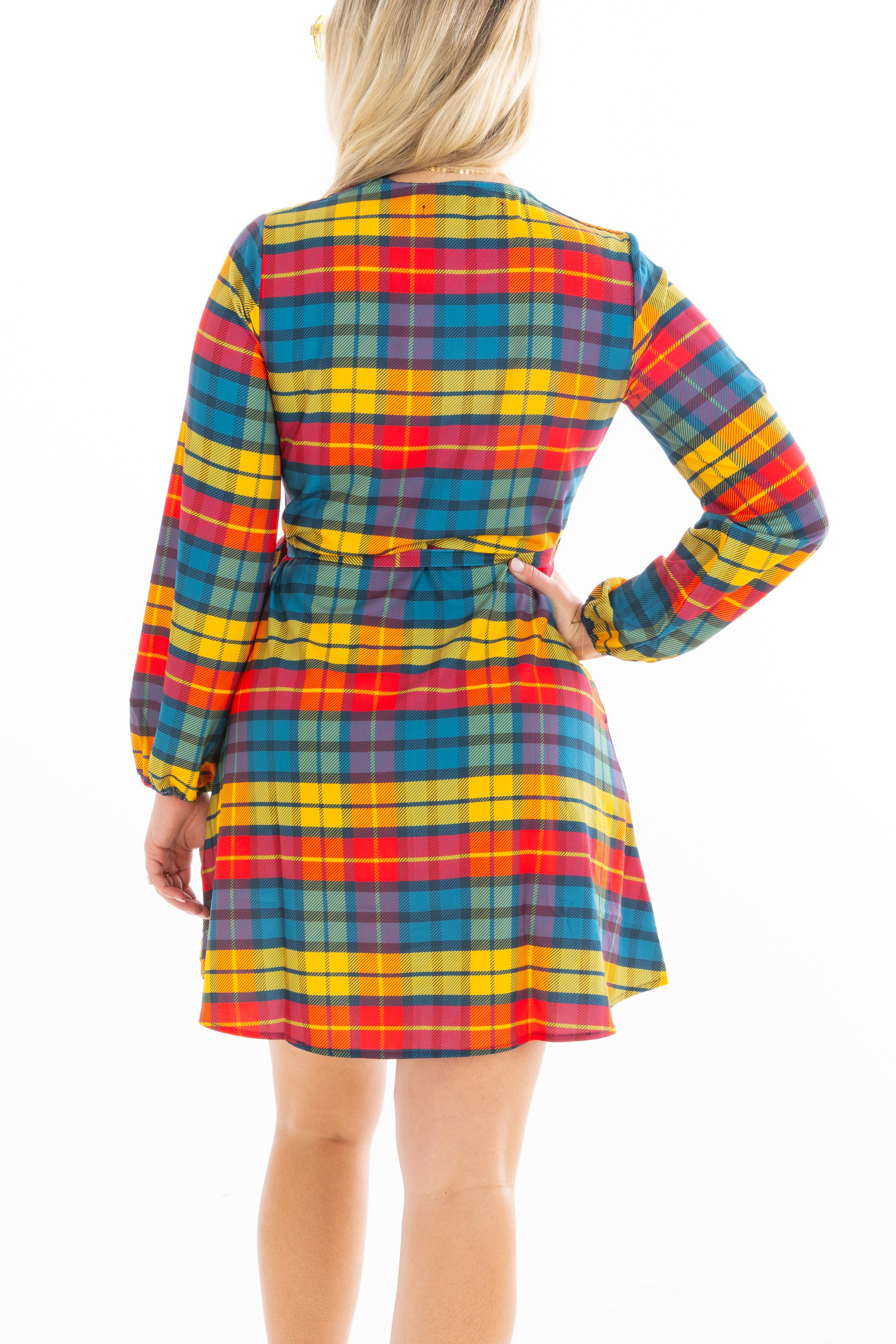 The Apple Cider | Fall Plaid Wrap Dress