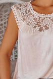 Full Size Lace Round Neck Tank - Flyclothing LLC