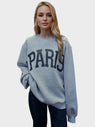 Basic Bae PARIS Round Neck Long Sleeve Air Scuba Sweatshirt