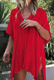 Cutout V-Neck Cover-Up with Tassel - Flyclothing LLC