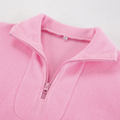 Quarter Zip Long Sleeve Sweatshirt