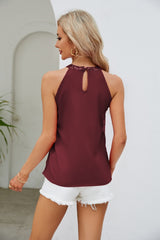 Sequin Grecian Neck Tank - Flyclothing LLC