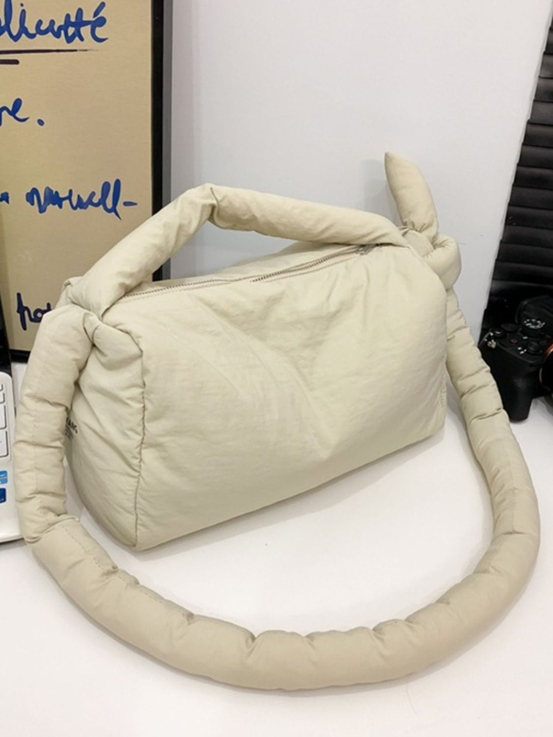 Puffy Nylon Medium Crossbody Bag - Trendsi