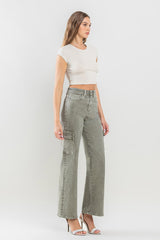 Vervet by Flying Monkey 90's Super High Rise Cargo Jeans Trendsi