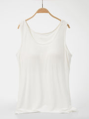 Scoop Neck Wide Strap Tank Trendsi