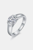 1.5 Carat Moissanite 925 Sterling Silver Ring Trendsi