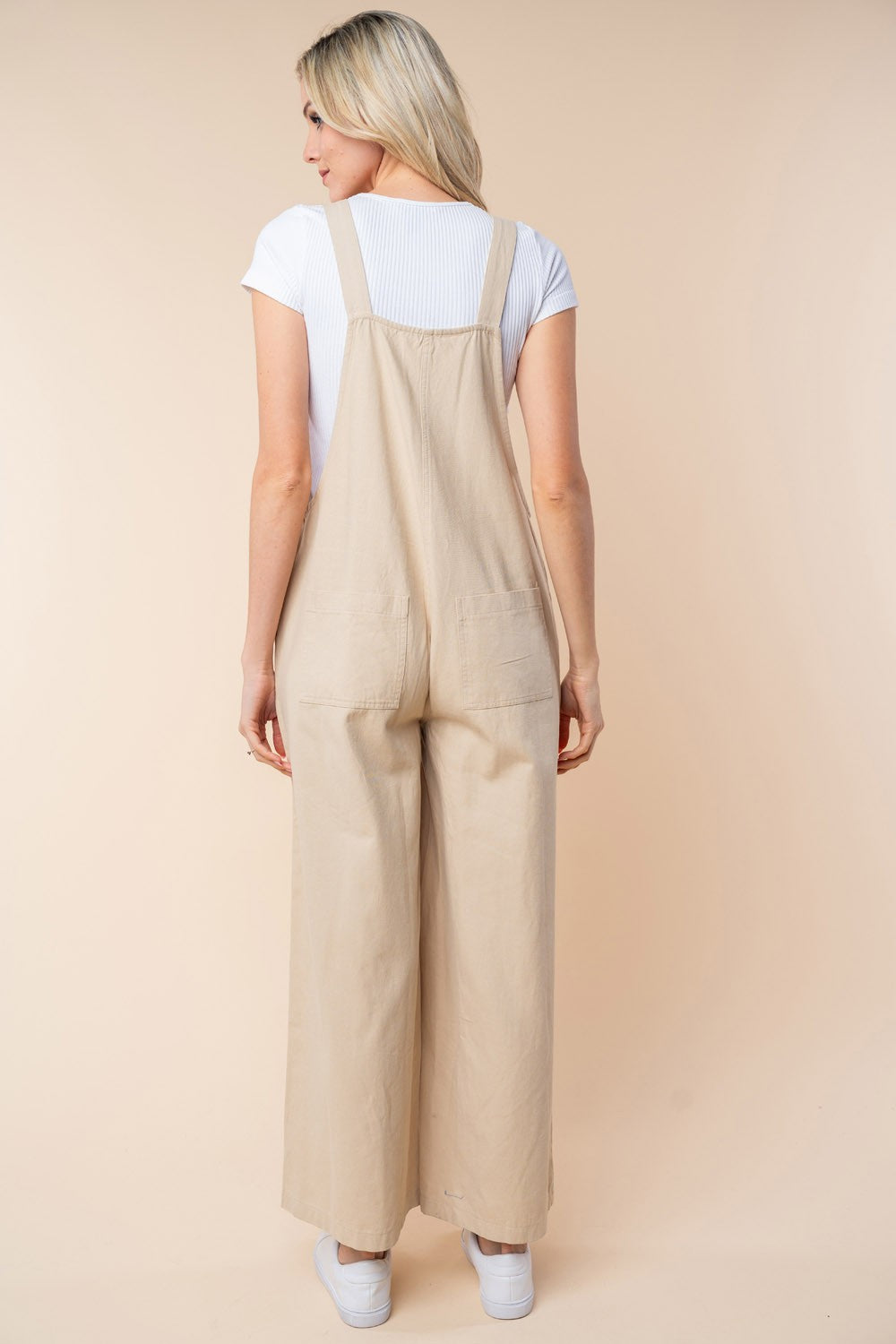 White Birch Sleeveless Wide Leg Jumpsuit Trendsi