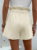 Paperbag Waist Shorts with Pockets Trendsi