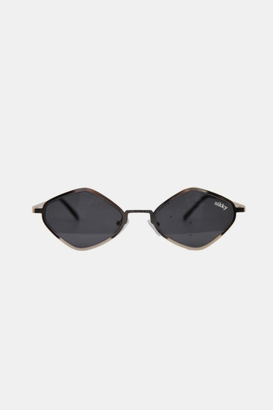 Nicole Lee USA Metal Frame Geometric Sunglasses - Trendsi