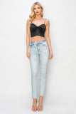 Risen Full Size High Rise Distressed Skinny Jeans - Trendsi