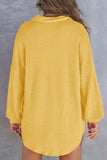 Half Button Long Sleeve Sweatshirt