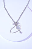 Titanium Steel Heart Necklace Trendsi