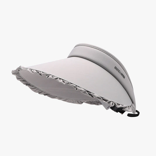 Frill Adjustable Ice Silk Sun Hat Trendsi