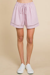 Cotton Bleu by Nu Lab High Waist Drawstring Shorts - Trendsi