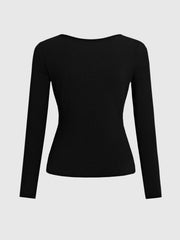 Round Neck Long Sleeve T-Shirt