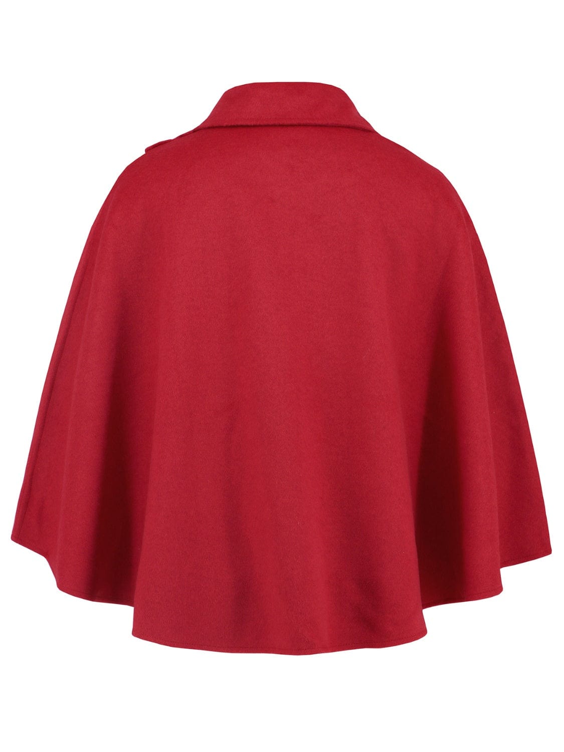 Collared Neck Cropped Cape - Trendsi