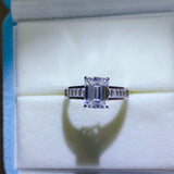 3 Carat Moissanite 925 Sterling Silver Ring - Flyclothing LLC