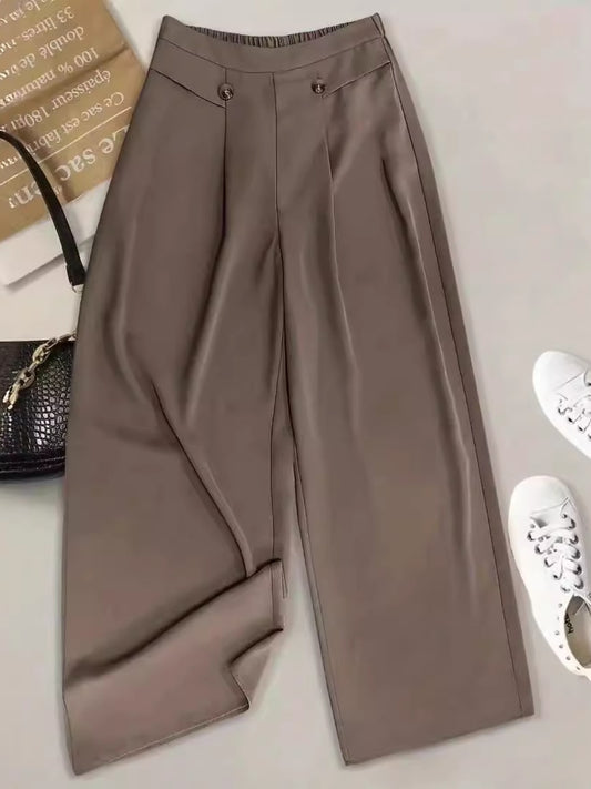 Full Size Wide Leg Pants - Trendsi