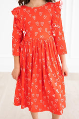 Roses are Red Ruffle Twirl Dress - Mila & Rose ®