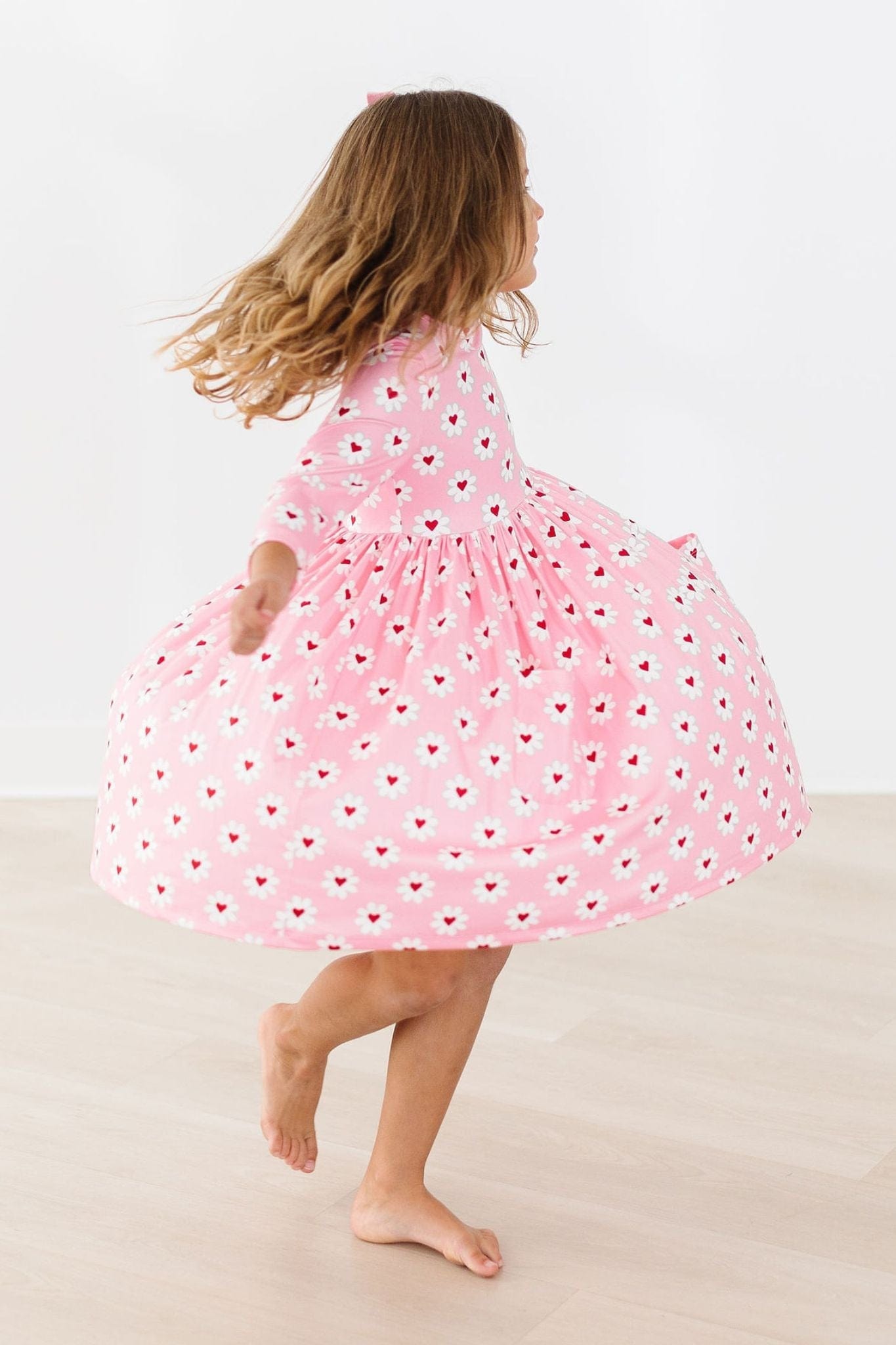 Daisy Delight 3/4 Sleeve Pocket Twirl Dress - Mila & Rose ®