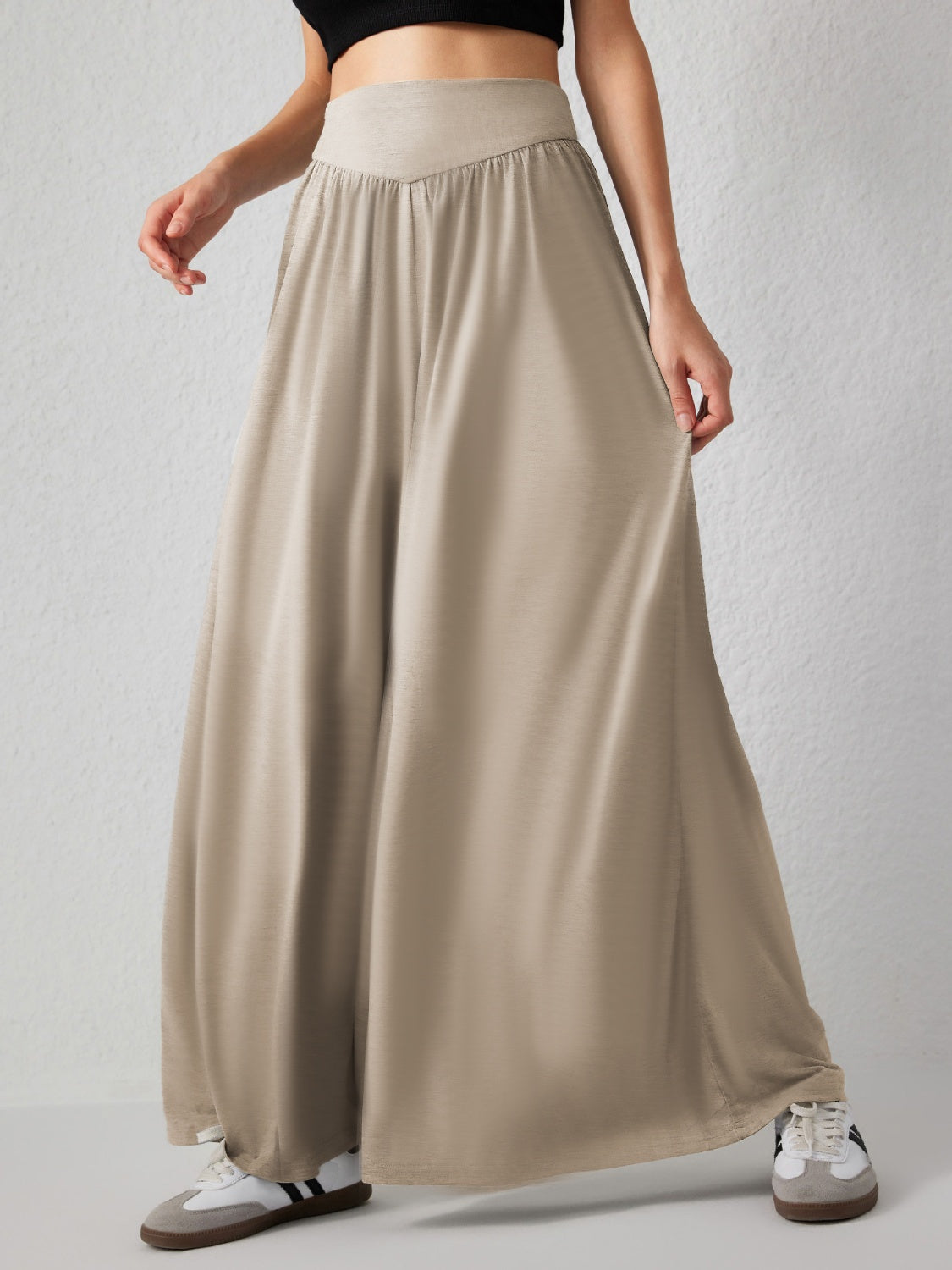 High Waist Wide Leg Pants Trendsi