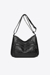 PU Leather Adjustable Strap Shoulder Bag - Flyclothing LLC