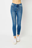 Judy Blue Full Size Cuffed Hem Skinny Jeans - Flyclothing LLC