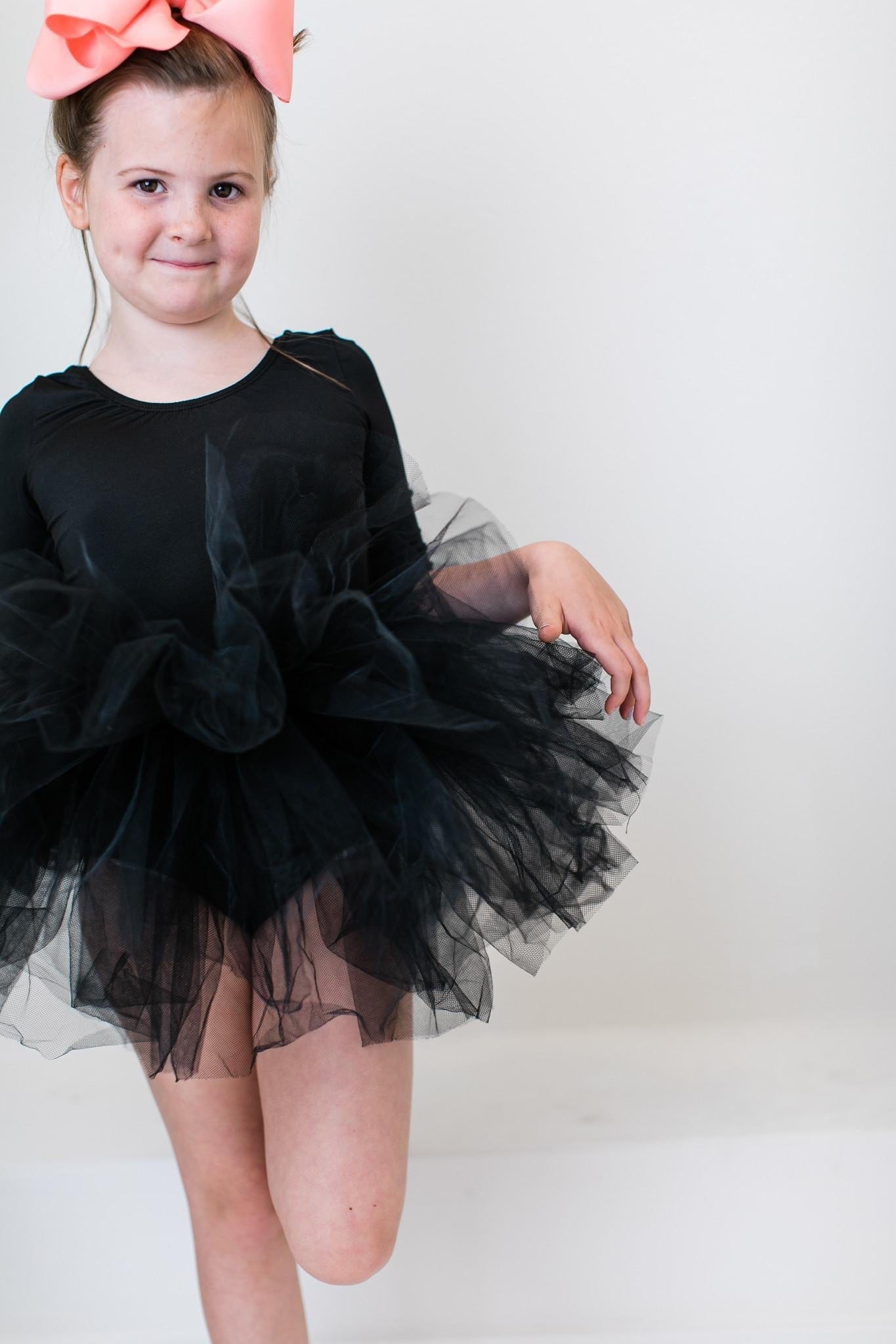 Black 3/4 Tutu Leotard - Mila & Rose ®