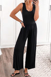 Full Size Scoop Neck Wide Strap Jumpsuit Trendsi