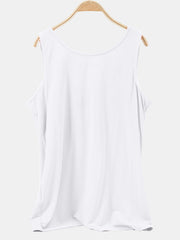 Scoop Neck Wide Strap Tank Trendsi