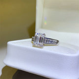 3 Carat Moissanite 925 Sterling Silver Ring - Flyclothing LLC